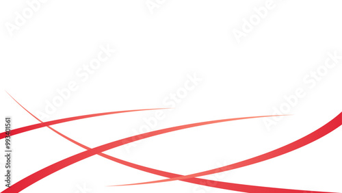 White background with abstract red lines