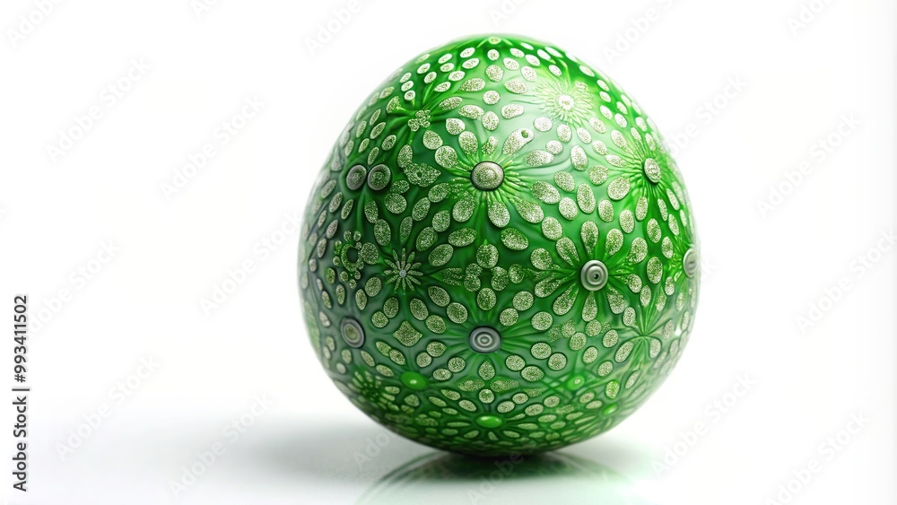 Green bubble easter egg with an intricate decorative pattern isolated on a white background, vibrant, shiny, colorful, bright,green, isolated, celebration, holiday, vibrant, happiness. Green bubble easter egg with an intricate decorative pattern isolated on a white background, vibrant, shiny, colorful, bright,green, isolated, celebration, holiday, vibrant, happiness.