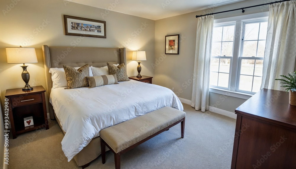 Fototapeta premium room with bed