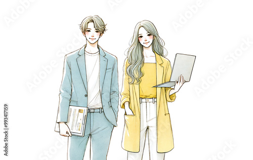 若いデザイナー・クリエーターの男女