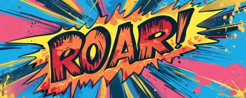 Eye-catching pop art background with Eye-catching pop art background with