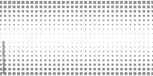 Horizontal halftone with grey rhombus pattern background. Vector Illustration.