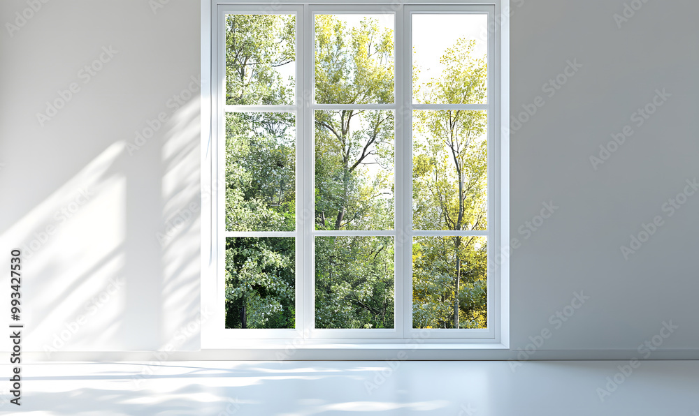 Scenic Landscape Through Modern Window with Natural Light design Scenic Landscape Through Modern Window with Natural Light design