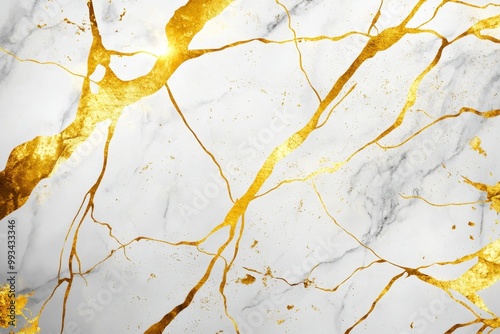 Abstract marble with golden foil background. Marbled wallpaper texture Artificial stone texture, trendy marbled wallpaper. Generative Ai. photo