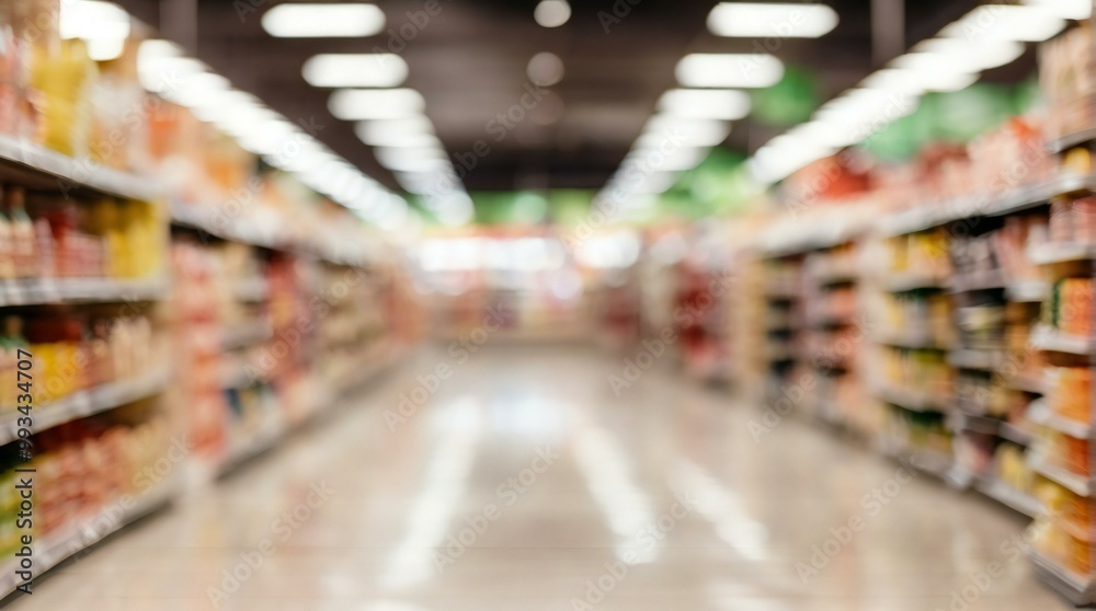 Fototapeta premium shopping in supermarket