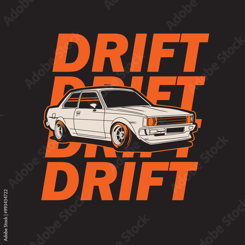 Car Vector Illustration For Conceptual Design. Suitable for posters, stickers, t-shirt prints, and banners.	
