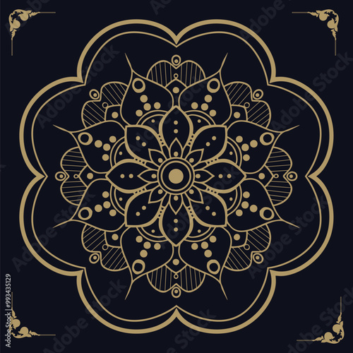 Mandala art design vector, eps file