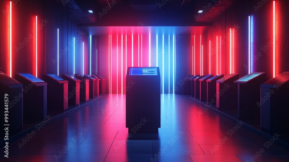 Neon Corridor. Neon Corridor.