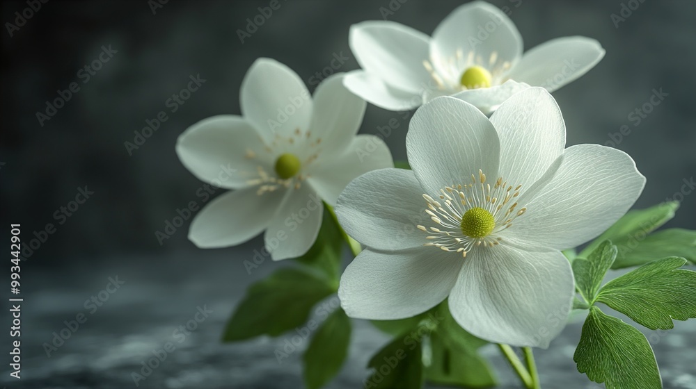 Delicate White Flowers: A Close-Up Photography Delicate White Flowers: A Close-Up Photography