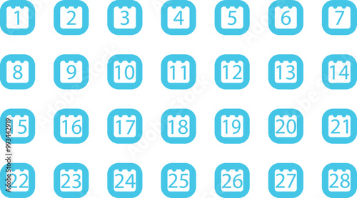 calendar of days in a month