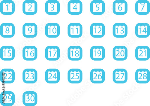 calendar of days in a month