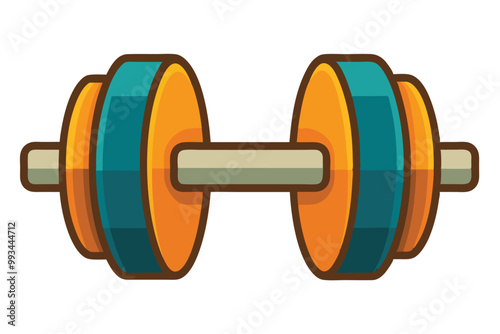 Unique Dumbbell icons vector illustration on a white background.