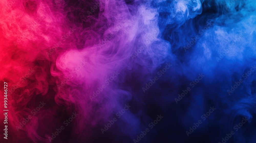 Fototapeta premium Vibrant Colorful Smoke Explosion with Dramatic Haze Atmosphere Background