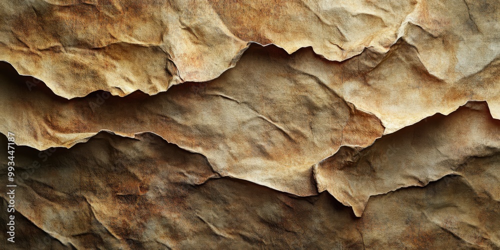 High-resolution crumpled stained paper texture High-resolution crumpled stained paper texture