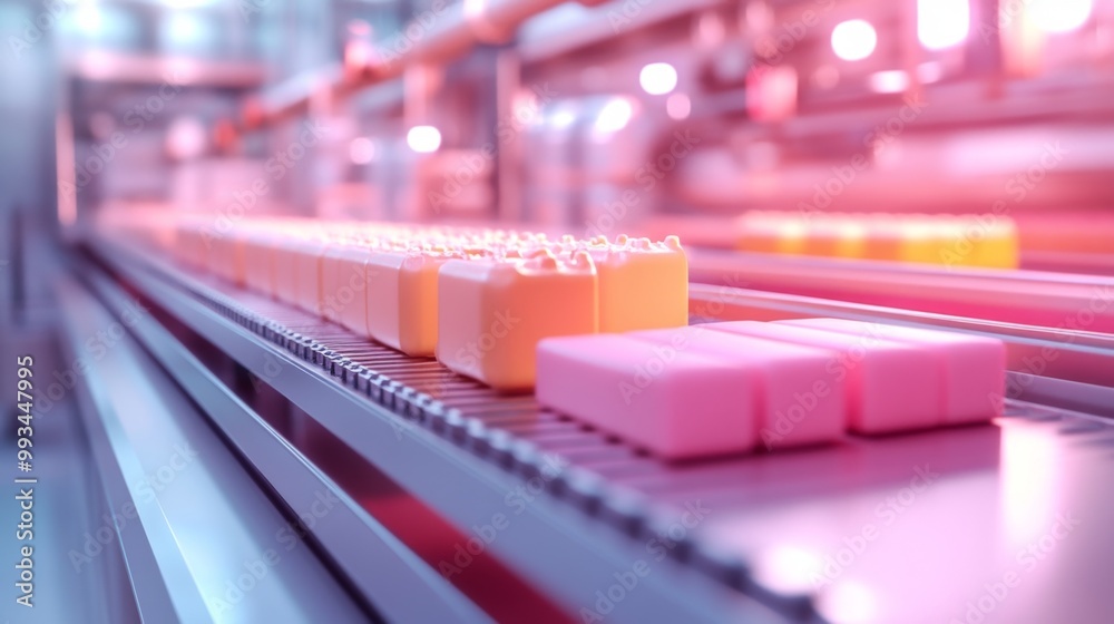 Production Line Closeup. Production Line Closeup.