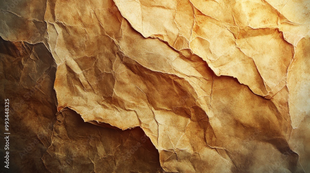 High-resolution crumpled stained paper texture High-resolution crumpled stained paper texture