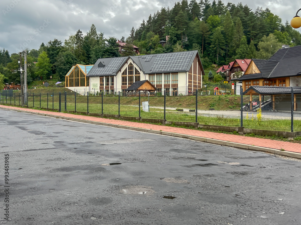 The building in which the Center for Integral Ecology is being built in Kroscienko nad Dunajcem in Poland. The building in which the Center for Integral Ecology is being built in Kroscienko nad Dunajcem in Poland.