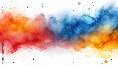 Colorful Abstract Watercolor Background Design