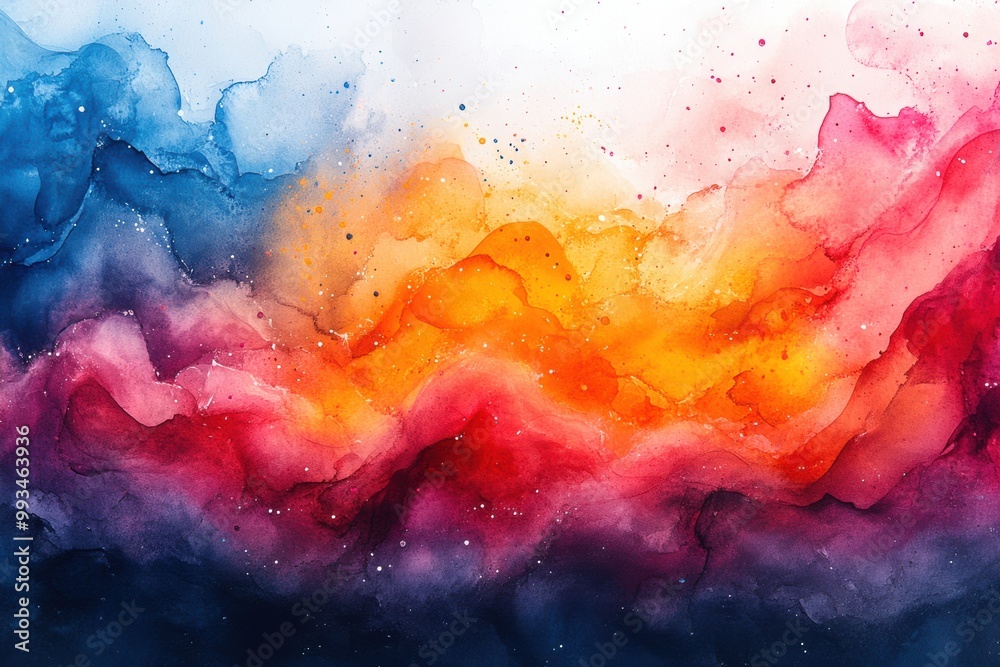 Vibrant Abstract Ocean Waves in Colorful Hues Vibrant Abstract Ocean Waves in Colorful Hues