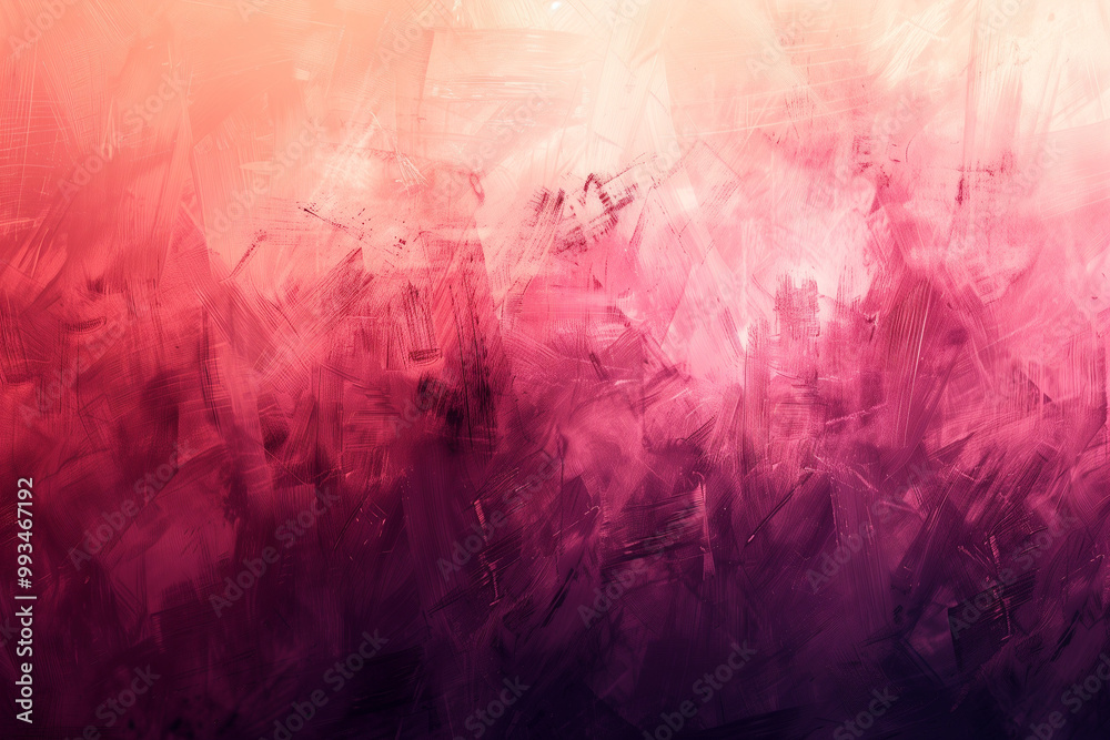 Fototapeta premium Vibrant pink and purple gradient with a soft, textured overlay. This dreamy and atmospheric background is perfect for adding a pop of color and creativity to artistic projects.