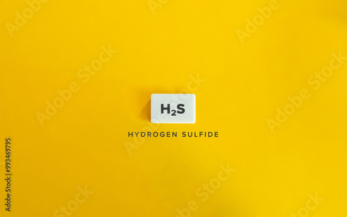 Hydrogen Sulfide,	H₂S. Chemical Compound Containing Sulphur. Chemical Formula and Name. 