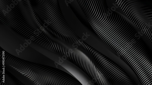 Wallpaper Mural Elegant black abstract background featuring a light carbon fiber texture and gradient Torontodigital.ca