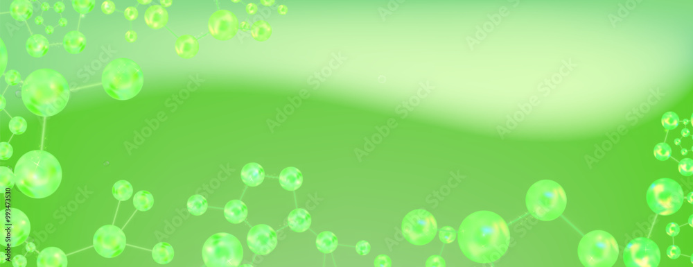 Hyaluronic acid and Niacinamide hair and skin solutions ad, green collagen serum drop with cosmetic advertising background ready to use, illustration vector. Hyaluronic acid and Niacinamide hair and skin solutions ad, green collagen serum drop with cosmetic advertising background ready to use, illustration vector.