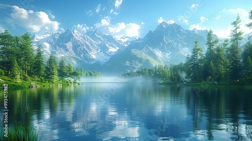 Gorgeous Natural Landscape Scenery Background: A Captivating Visual Feast. Discover the Tranquility and Beauty.