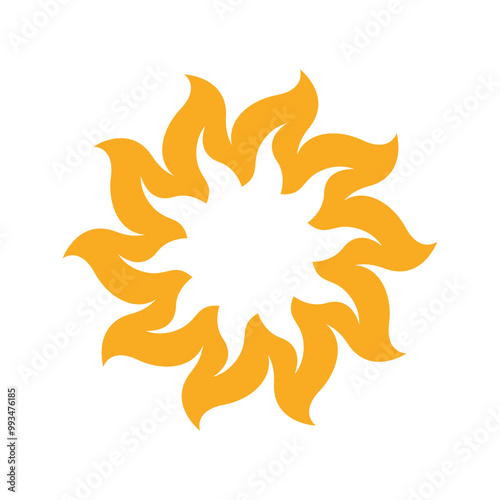 Solar energy logo icon design