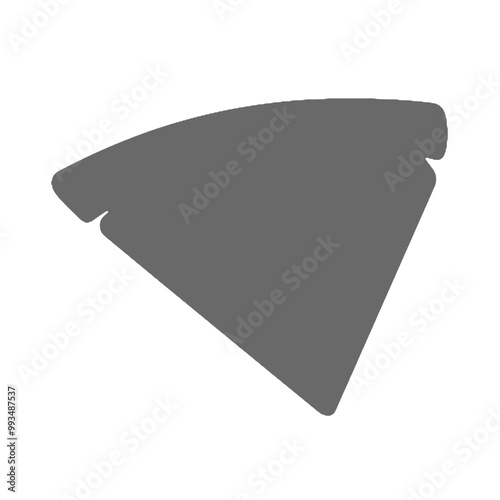 Pizza Slice Logo Silhouette Vector Illustration Transparent Background