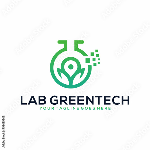 GreenTech digital lab and Creative Company Logo Designs location