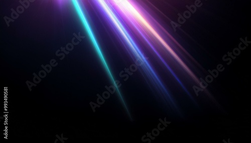 abstract glowing lines, wallpaper abstract rainbow background, abstract colorful wave background, rainbow in the dark, light refraction texture overlay effect for photo and mockups. Organic drop diago