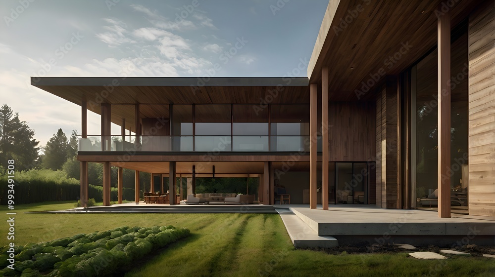 A home that integrates agriculture and architecture. A home that integrates agriculture and architecture.