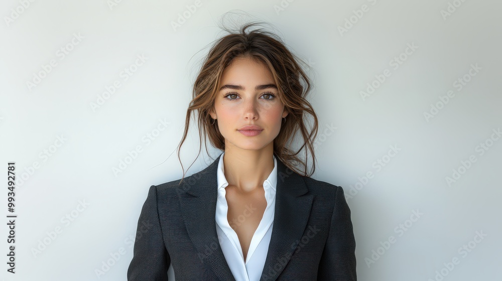 Confident Business woman in a Stylish Suit Confident Business woman in a Stylish Suit