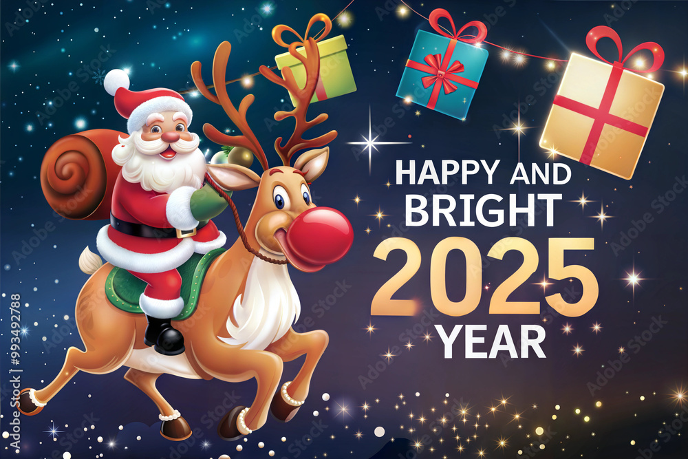 New Year greeting card, New Year greeting card,