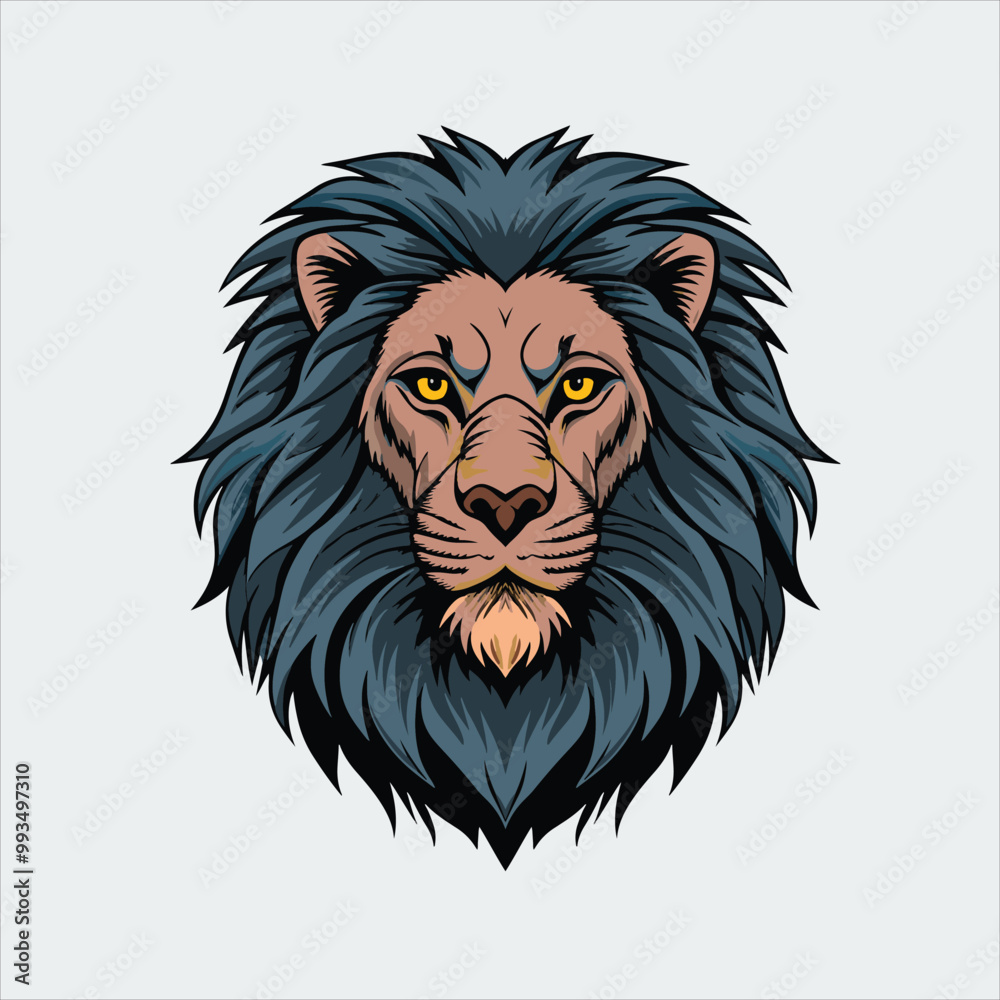Obraz premium lion head vector