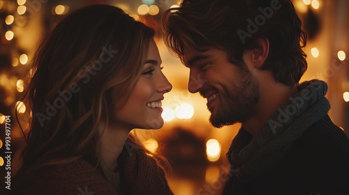 a cozy home setting with a fireplace, couples sharing a quiet moment as the new year begins, christmas eve