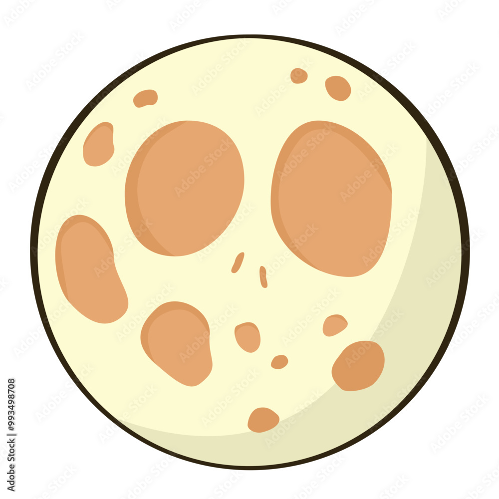 Obraz premium Moon. Cartoon illustration. Halloween decoration