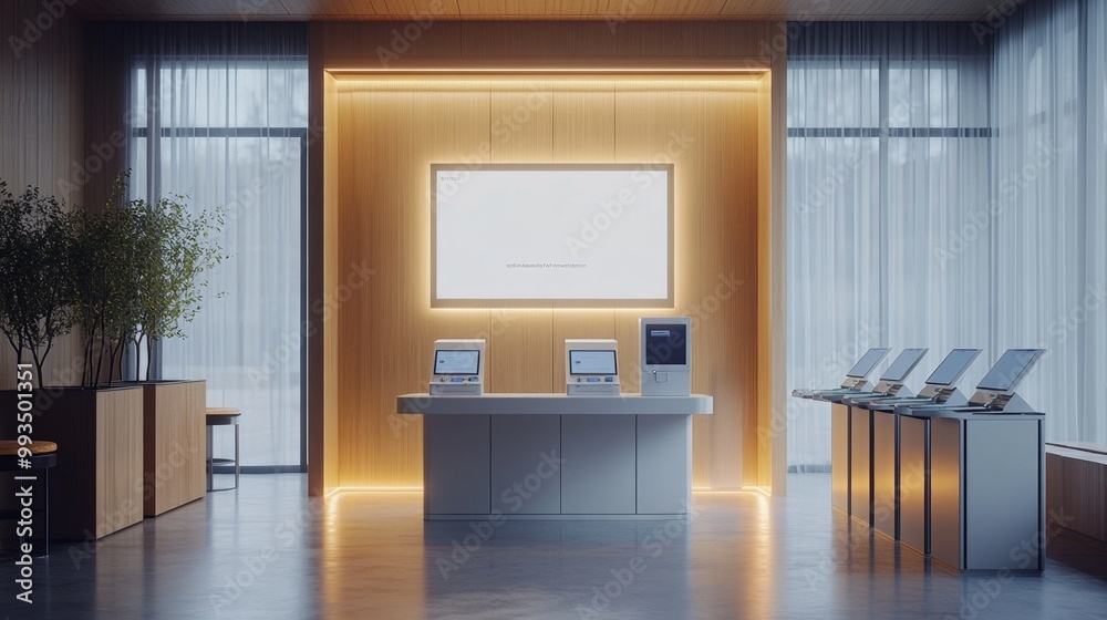 custom made wallpaper toronto digitalModern Lobby Interior.