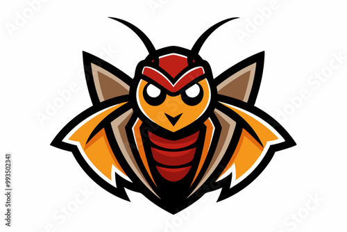 Cockroach head mascot design vector