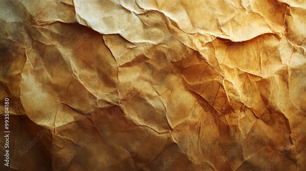 High-resolution crumpled stained paper texture High-resolution crumpled stained paper texture