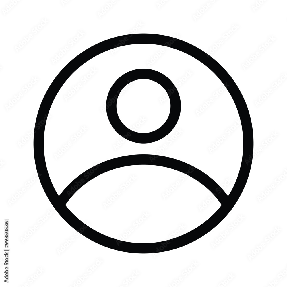 Unique icon of profile, ready to use vector Unique icon of profile, ready to use vector