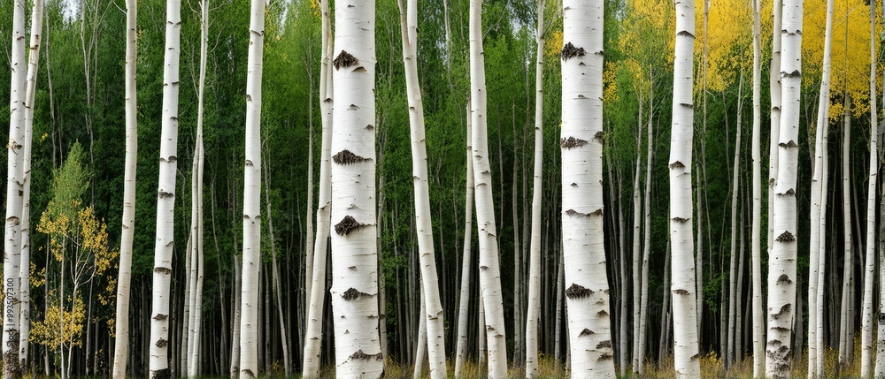 Obraz premium Aspen Grove in Autumn