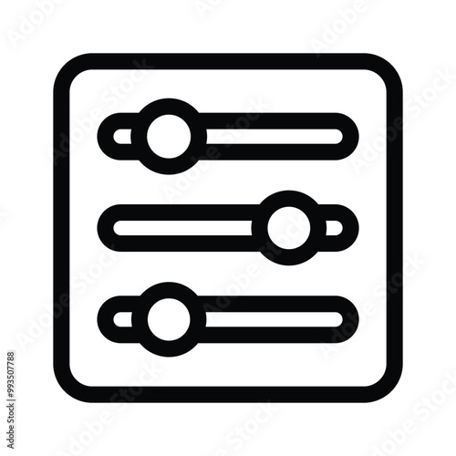 A trendy vector icon design of equalizer in editable style
