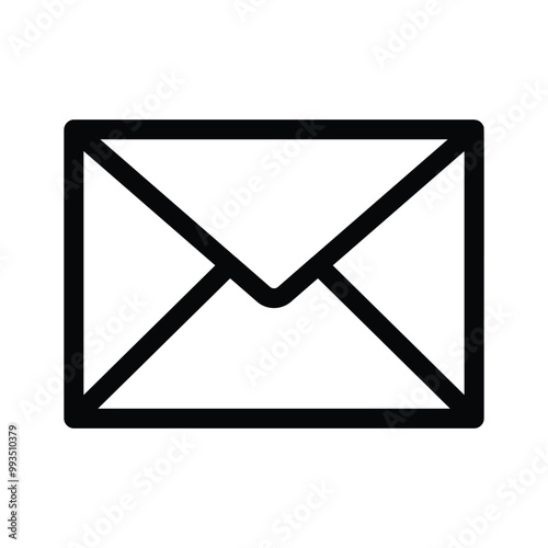 Electronic mail vector icon design, communication vector