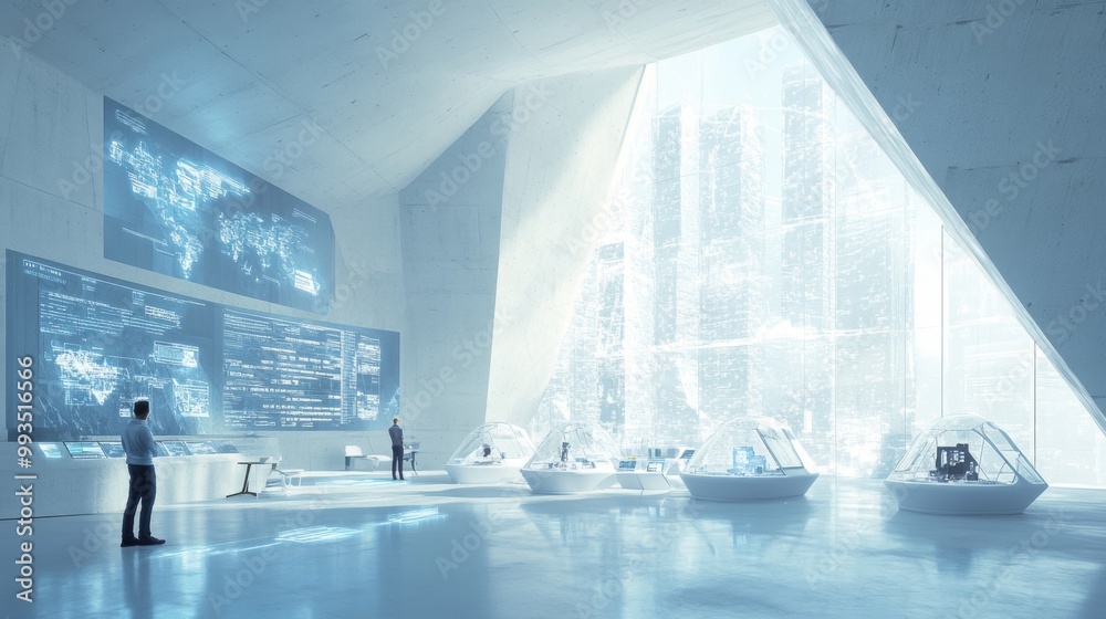 Futuristic Control Room. Futuristic Control Room.