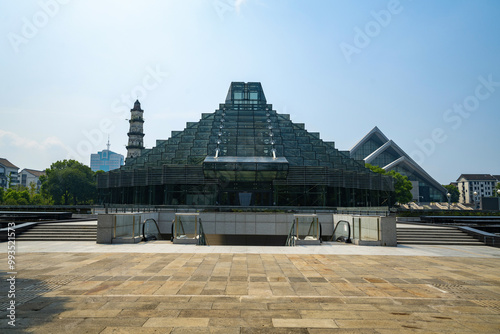 Grand Theater Square in Shaoxing, Zhejiang, China photo