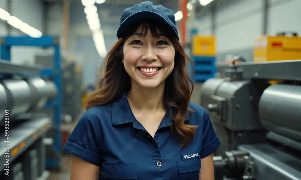 female worker in factory