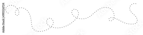 Dashed squiggle line icon