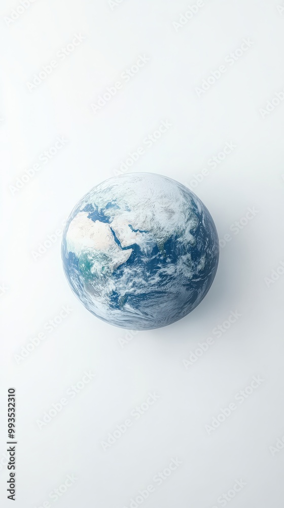 Fototapeta premium Realistic Earth horizon expanding across